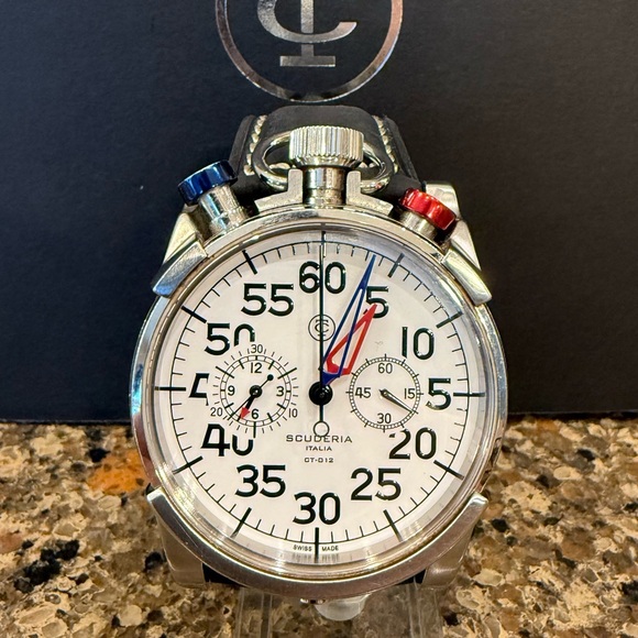 CT Scuderia chronograph Corsa Classic 012. Swiss-made. Just serviced. - Picture 5 of 8